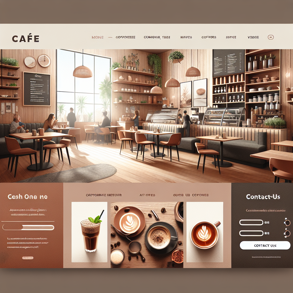 Website voor cafe´s op maat gemaakt