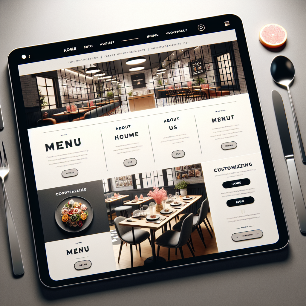 Website voor Restaurants met menu op maat gemaakt