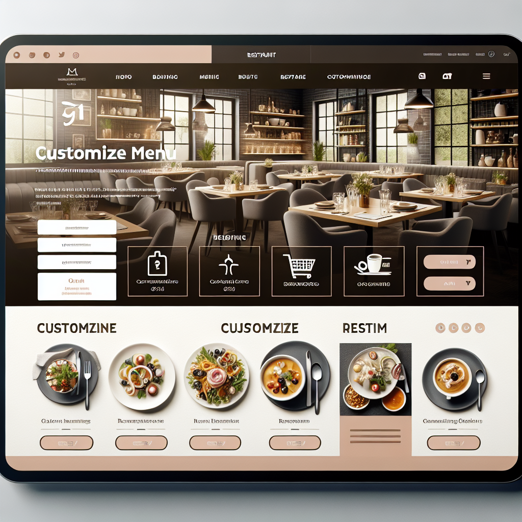 Website voor Restaurants met menu op maat gemaakt